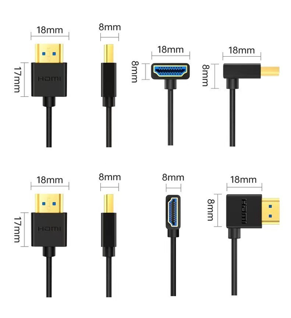 HDMI Cable Right Angle 90 Degree Elbow HDMI Cord
