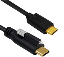 USB3.1 Type-C male to male connector with single screw cable on top