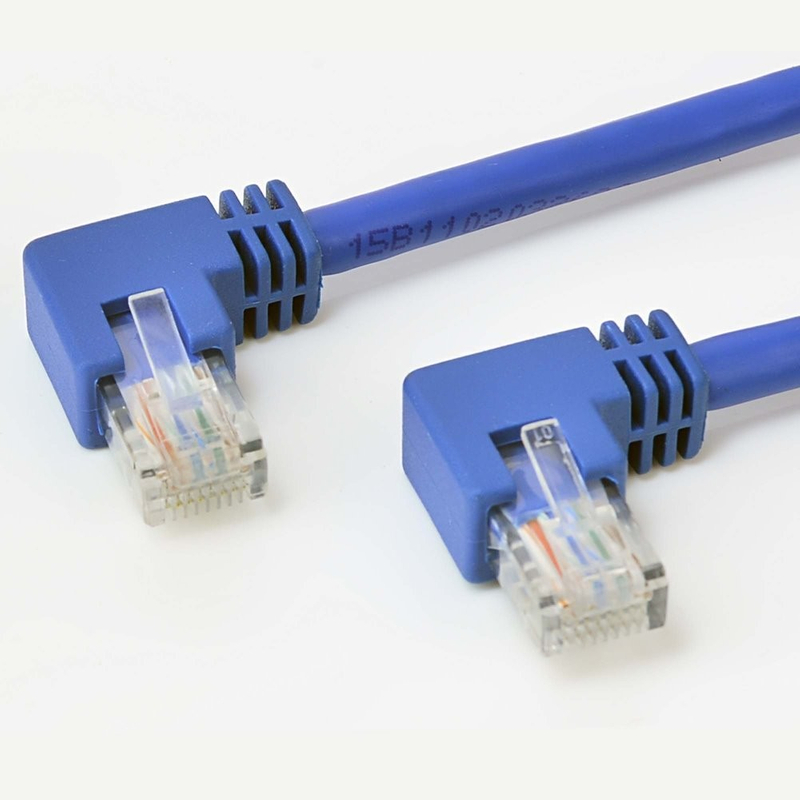 RJ45 male (90 degrees) network cable