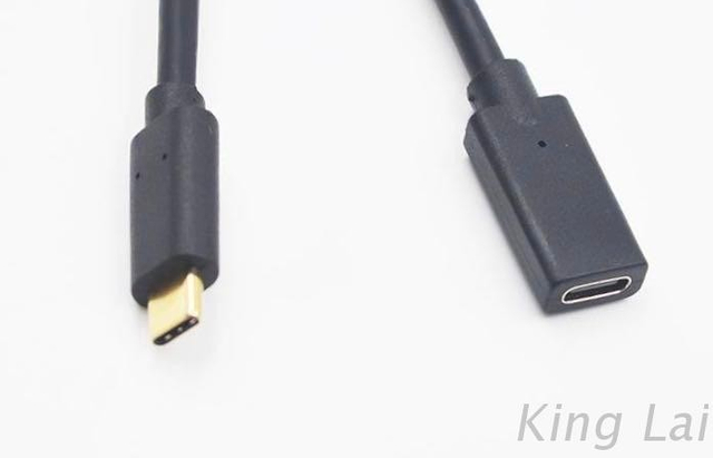 USB 3.1 Type C Black M/F