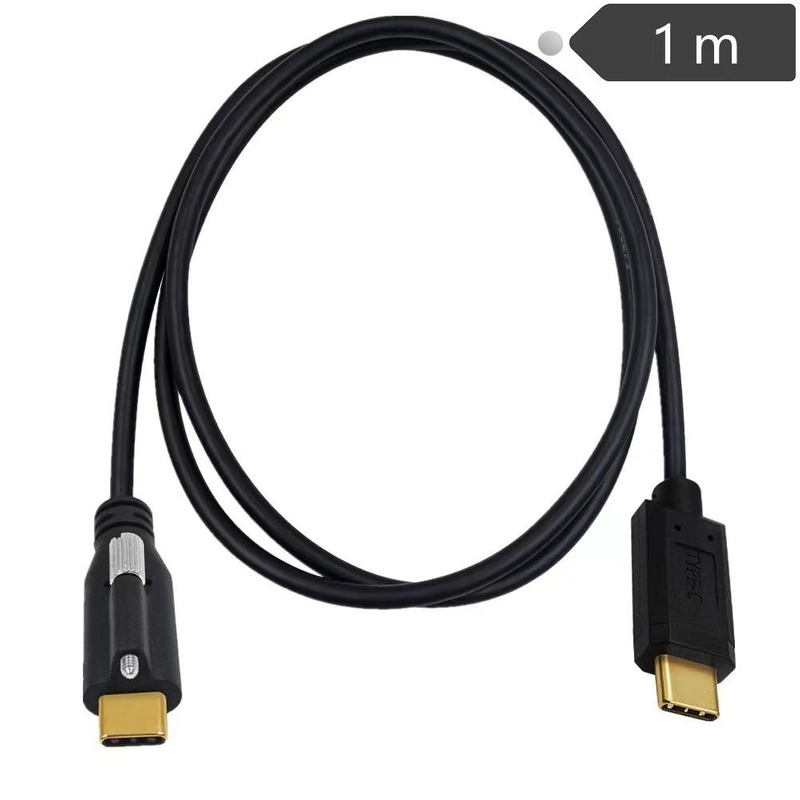 USB3.1 Type-C male to male connector with single screw cable on top