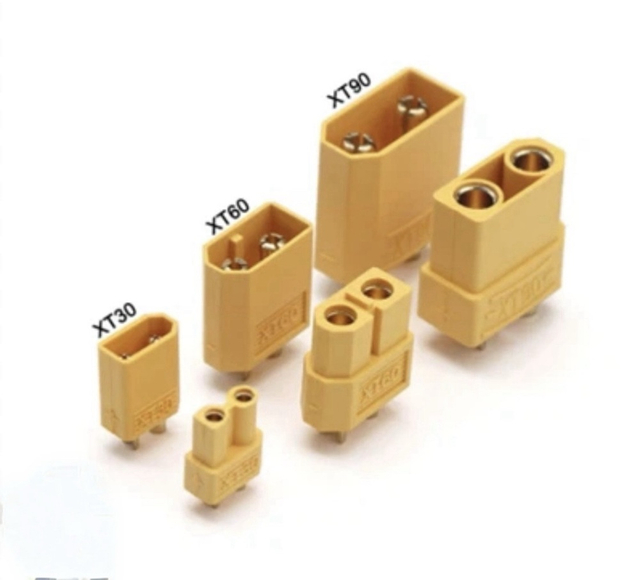 XT30, XT60 and XT90 High-Current Power Connectors