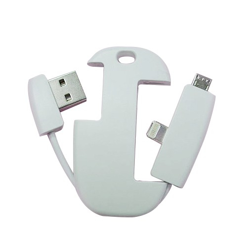 3-17 white USB AM TO MICRO TO I-PHONE 5