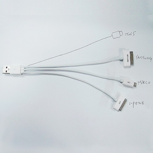 4-33 USB A 1 to 4 Cable
