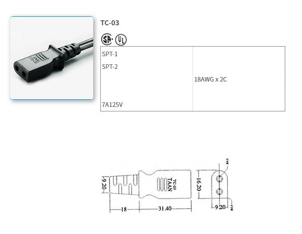 TC-03 power cord